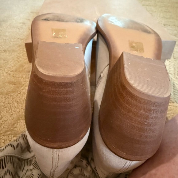 Beige suede Western Ankle Boots - Picture 5 of 9